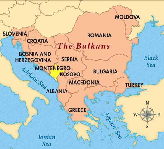 negara balkan montenegro