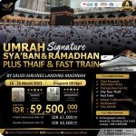 Paket Umroh Signature Sya’ban & Ramadhan Plus Thaif & Kereta Cepat 9 Hari By Saudi Airlines Direct Madinah