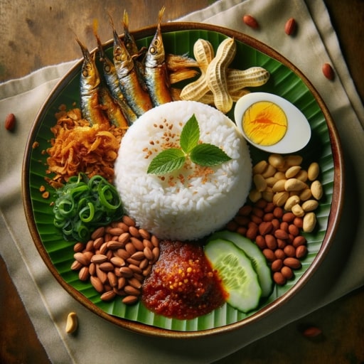 makanan khas malaysia nasi lemak