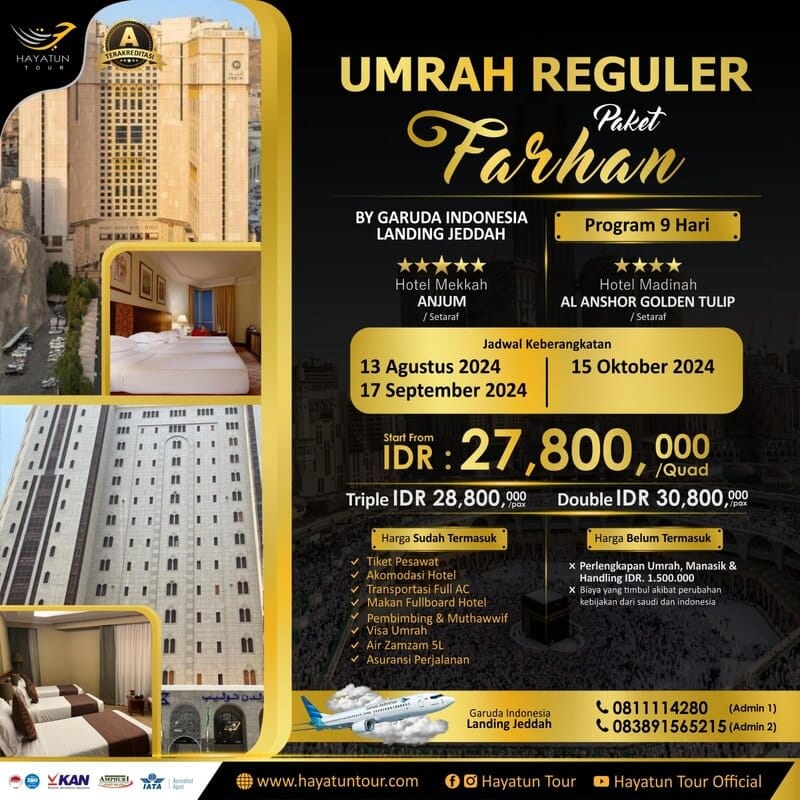 Umrah Reg Paket Farhan