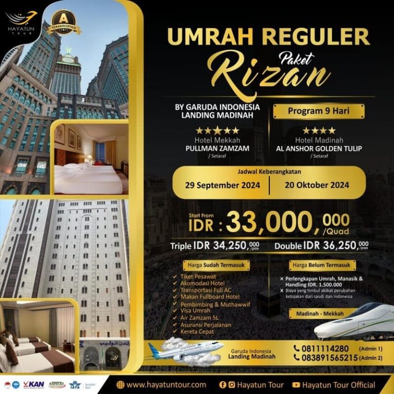Umrah Reguler Paket Rizan