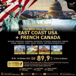15D BHT East Coast USA French Canada