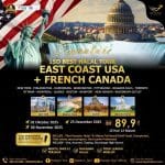 15D Best Halal Tour East Coast USA plus French Canada