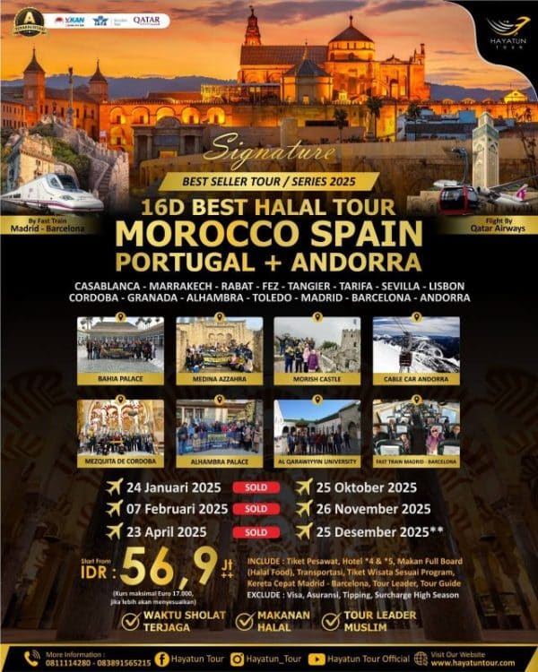 16D BHT Morocco Spain Portugal Andorra