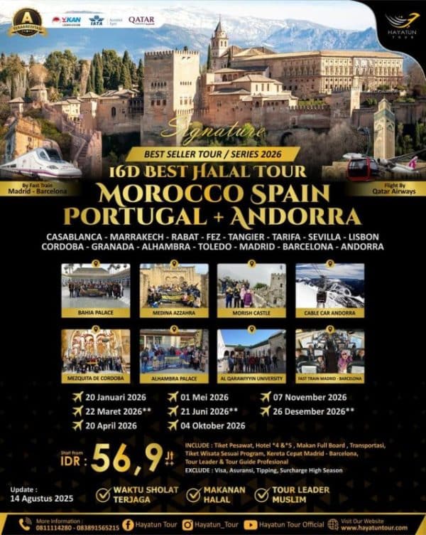 16D Morocco Spain Portugal plus Andorra