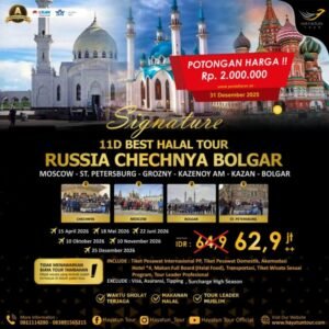 Signature 11D best halal tour Russia Chechnya Bolgar